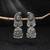 Silver color oxidised earrings