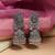 Silver color oxidised earrings