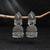 Silver color oxidised earrings