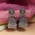 Silver color oxidised earrings
