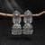 Silver color oxidised earrings