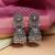 Silver color oxidised earrings
