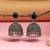 Black color oxidised earrings