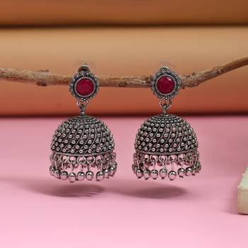 Rani color oxidised earrings 1