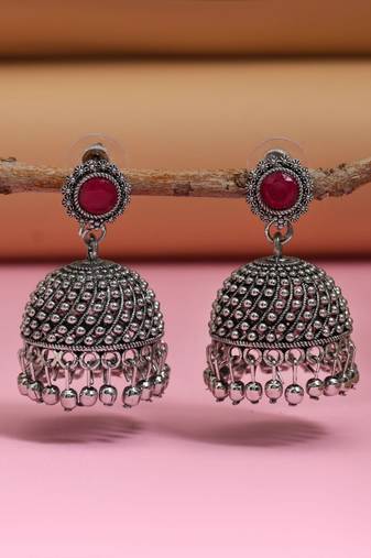 Rani color oxidised earrings