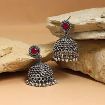 Rani color oxidised earrings 2