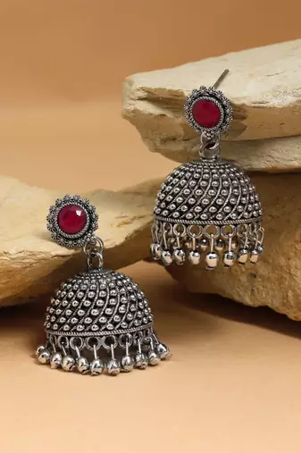 Rani color oxidised earrings