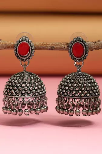 Rani color oxidised earrings