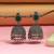 Green color oxidised earrings