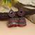 Red color oxidised earrings