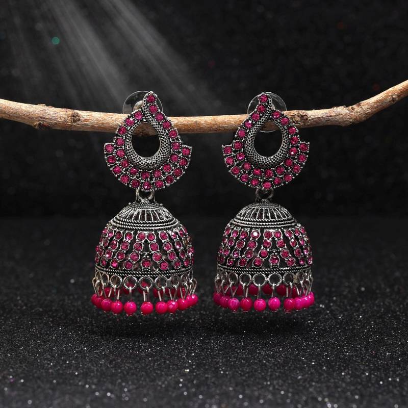 Rani color oxidised earrings