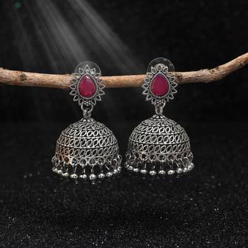Rani color oxidised earrings 1