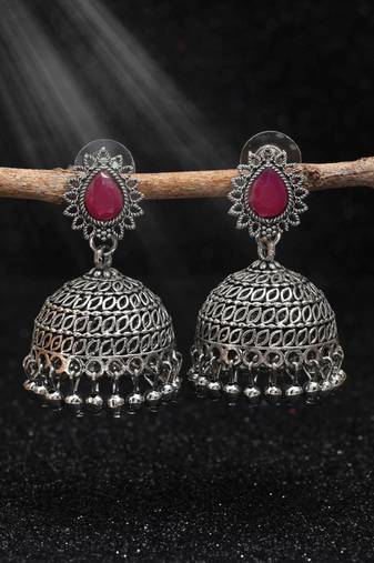 Rani color oxidised earrings