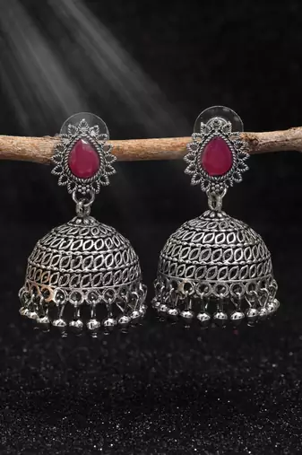 Rani color oxidised earrings