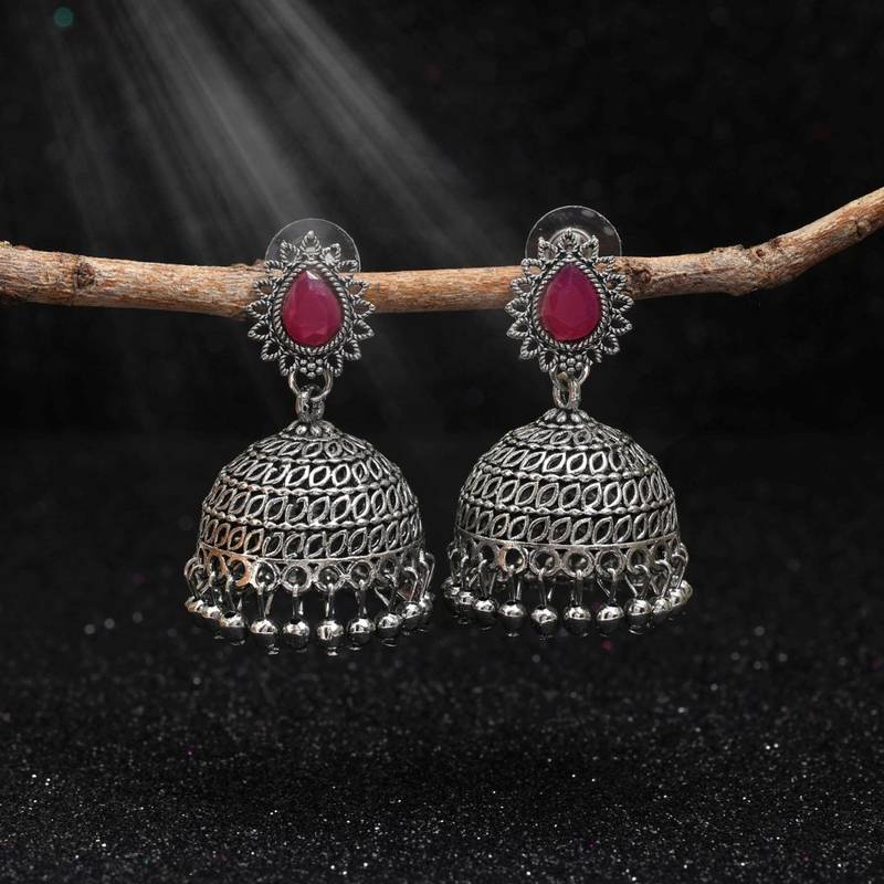 Rani color oxidised earrings