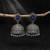 Blue color oxidised earrings