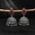 Red color oxidised earrings