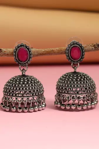 Rani color oxidised earrings