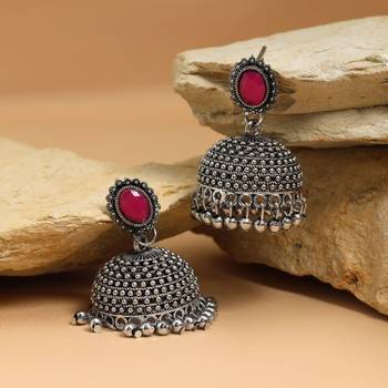 Rani color oxidised earrings 2