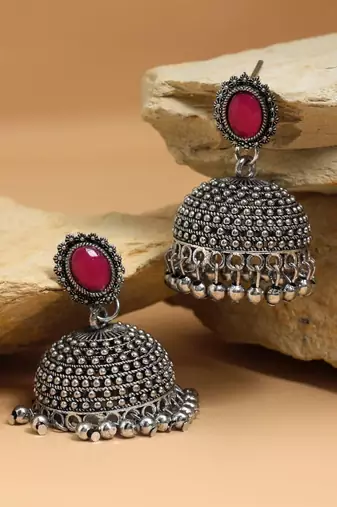 Rani color oxidised earrings