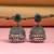 Green color oxidised earrings