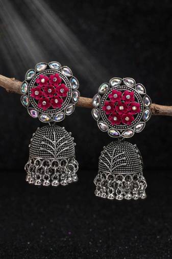 Rani color oxidised earrings