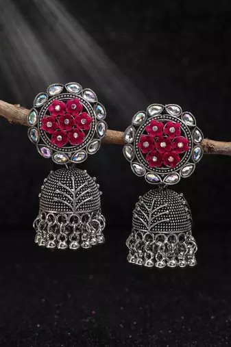 Rani color oxidised earrings