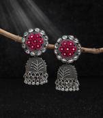 Rani color oxidised earrings
