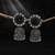 Black color oxidised earrings