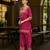 Fuchsia pink pure crepe abstract print festive & party co-ord set