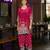 Maroon pure crepe abstract print festive & party co-ord set