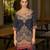 Blue pure crepe abstract print festive & party co-ord set