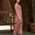 Mauve chinon chiffon floral printed embellished festive & party co-ord set