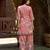 Mauve chinon chiffon floral printed embellished festive & party co-ord set