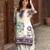Beige pure crepe floral printed embellished festive & party co-ord set