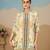 Beige pure crepe floral printed embellished festive & party co-ord set