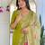 Ethnic festive wear green viscose stitched suit with dupatta
