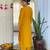 Ethnic festive wear mustard viscose stitched suit with dupatta