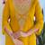 Ethnic festive wear mustard viscose stitched suit with dupatta