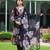 Ethnic festive wear black georgette stitched suit with dupatta