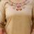 Ethnic festive wear off white viscose silk stitched suit with dupatta
