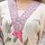 Ethnic festive wear white georgette stitched suit with dupatta