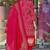 Ethnic festive wear red viscose silk stitched suit with dupatta