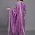 Ethnic festive wear purple chinon viscose stitched suit with dupatta