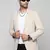 men's cream slim fit single breasted blazer