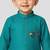 light blue cotton printed kurta set with white pyjama - diwali special