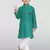 green cotton printed kurta set with white pyjama - diwali special