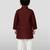 maroon cotton printed kurta set with white pyjama - diwali special