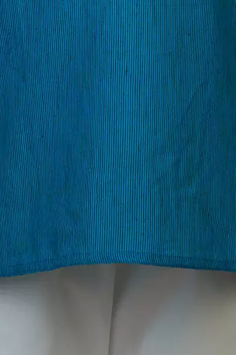 aqua cotton printed kurta set with white pyjama - diwali special