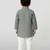 grey cotton printed kurta set with white pyjama - diwali special